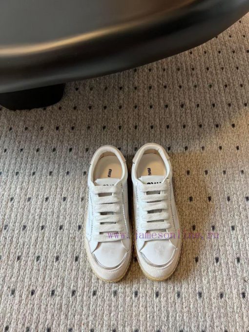 Top qualitymiumiu ss24 new arrival～Miu Home 2024 Autumn New Collection | Lace up Casual Shoejlxfna7w