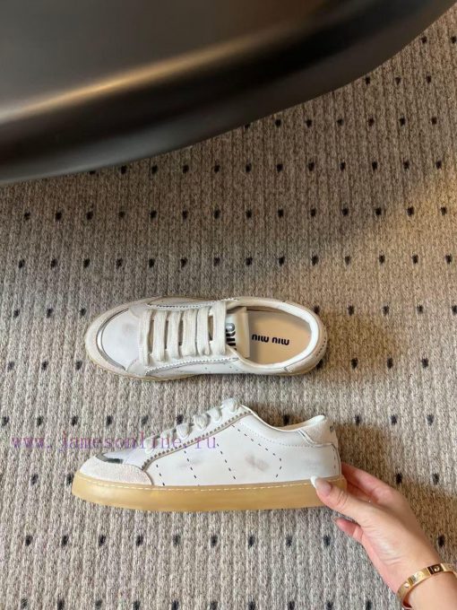 Top qualitymiumiu ss24 new arrival～Miu Home 2024 Autumn New Collection | Lace up Casual Shoejlxfna7w - Image 5