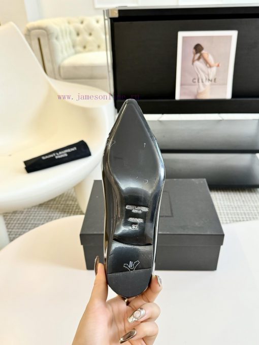 SAINT LAURENT YSL pointed flat sole single shoeWho loves these retro animal patterned flat s76l04vdx - Image 3