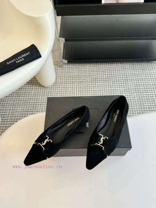 SAINT LAURENT YSL pointed flat sole single shoeWho loves these retro animal patterned flat sa4pfxmc5 - Image 4