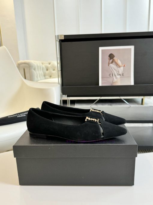 SAINT LAURENT YSL pointed flat sole single shoeWho loves these retro animal patterned flat sa4pfxmc5 - Image 5