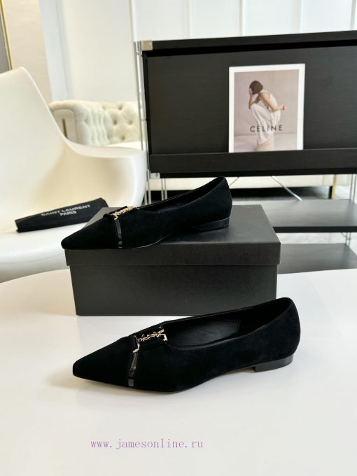 SAINT LAURENT YSL pointed flat sole single shoeWho loves these retro animal patterned flat sa4pfxmc5 - Image 7