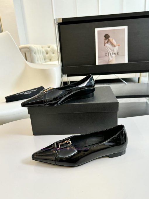 SAINT LAURENT YSL pointed flat sole single shoeWho loves these retro animal patterned flat s76l04vdx - Image 7
