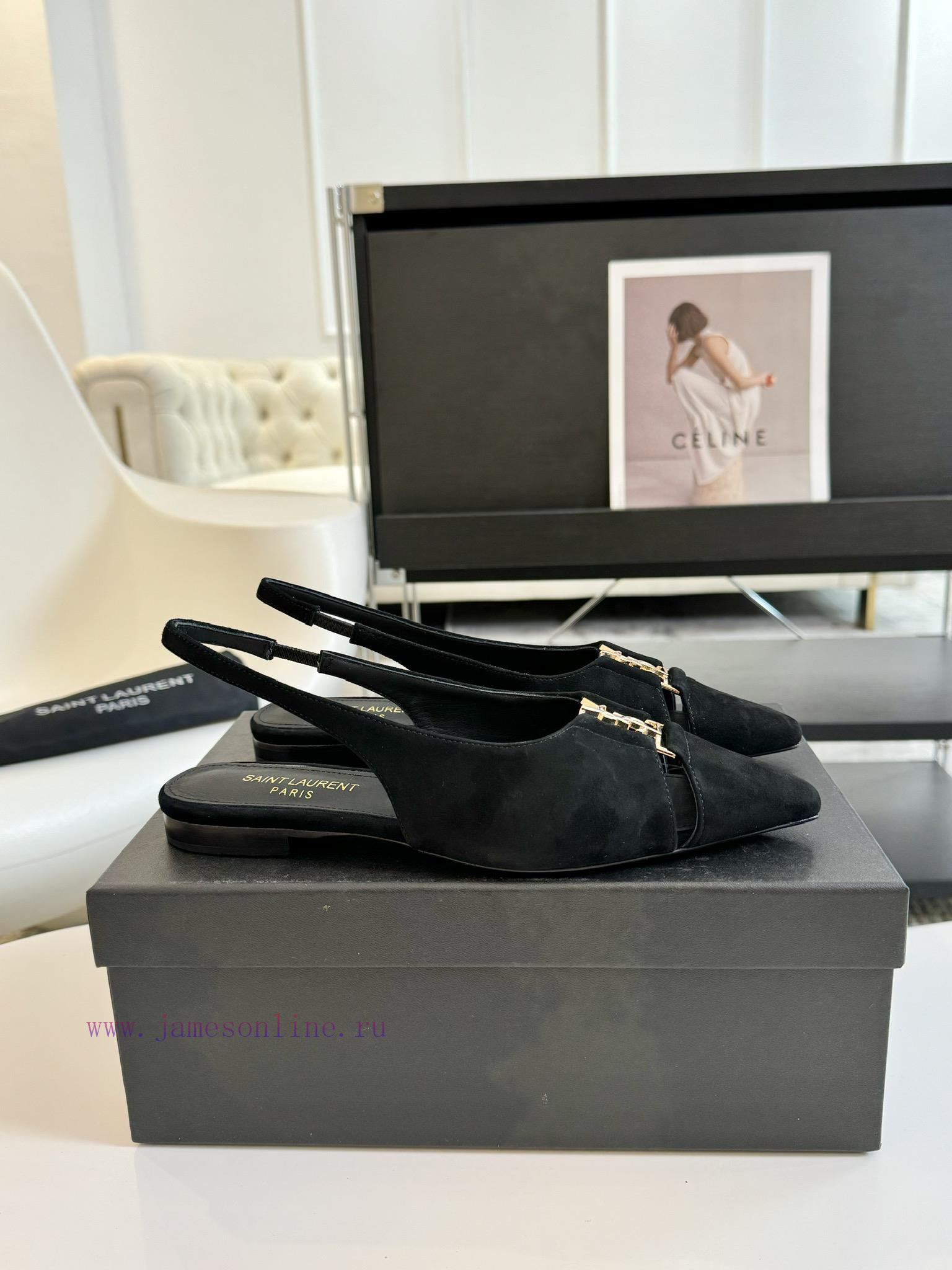 SAINT LAURENT 24/Pointed Flat SandalsWho loves YSL so much? These retro animal patterned fla8b6dbaum - Image 5
