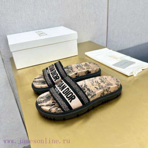 Dior - Dior 2024 Early Spring New Reverse Thick Bottom Jelly Color Women's SandalsCD letter dwyk7j1k - Image 4