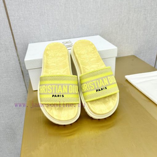 Dior - Dior 2024 Early Spring New Reverse Thick Bottom Jelly Color Women's SandalsCD letter mu5up6h1 - Image 5
