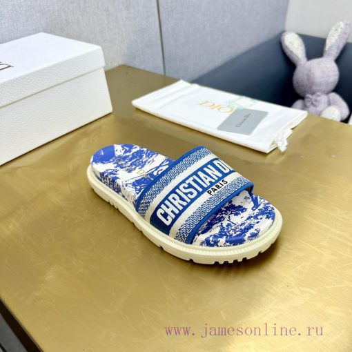 Dior - Dior 2024 Early Spring New Reverse Thick Bottom Jelly Color Women's SandalsCD letter nr1gw4ps