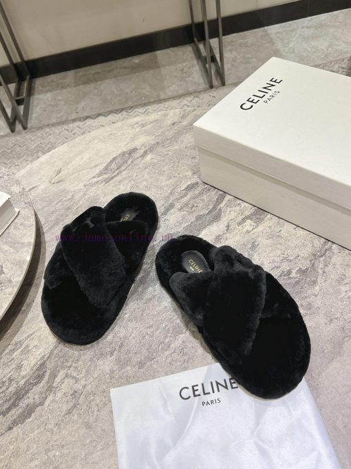 CELINE/Celine 𝟐𝟎 24/𝐒𝐒𝐧𝐞𝐰 Spring/Summer New Wool SlippersThis season's Celine made me love ih5hdm5pz - Image 3