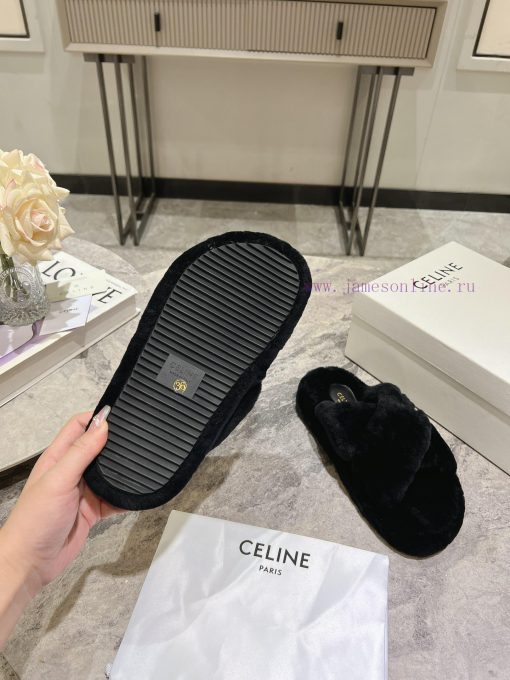 CELINE/Celine 𝟐𝟎 24/𝐒𝐒𝐧𝐞𝐰 Spring/Summer New Wool SlippersThis season's Celine made me love ih5hdm5pz - Image 10