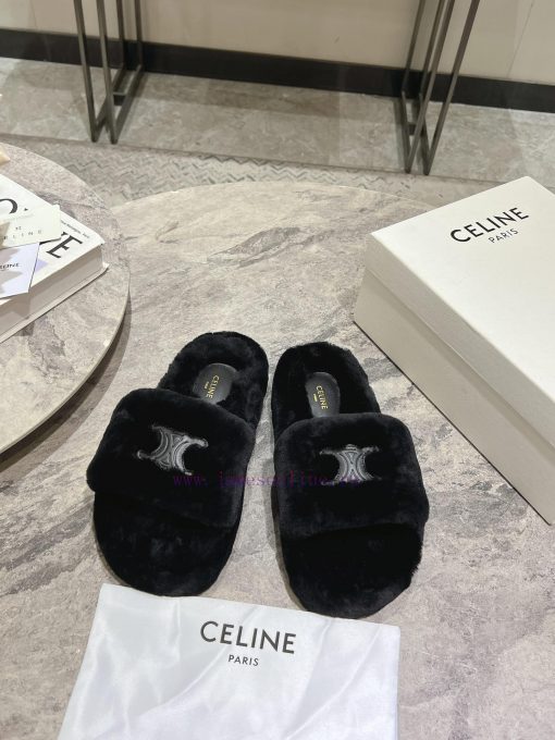CELINE/Celine 𝟐𝟎 24/𝐒𝐒𝐧𝐞𝐰 Spring/Summer New Wool SlippersThis season's Celine made me love i4s92ig3z - Image 2
