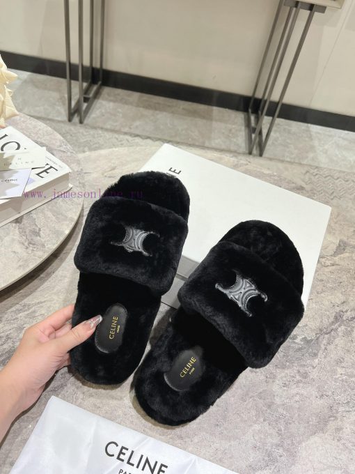 CELINE/Celine 𝟐𝟎 24/𝐒𝐒𝐧𝐞𝐰 Spring/Summer New Wool SlippersThis season's Celine made me love i4s92ig3z - Image 6