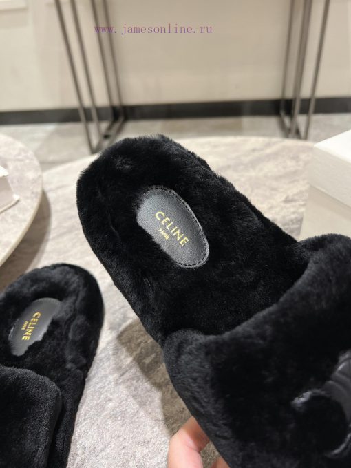 CELINE/Celine 𝟐𝟎 24/𝐒𝐒𝐧𝐞𝐰 Spring/Summer New Wool SlippersThis season's Celine made me love i4s92ig3z - Image 8