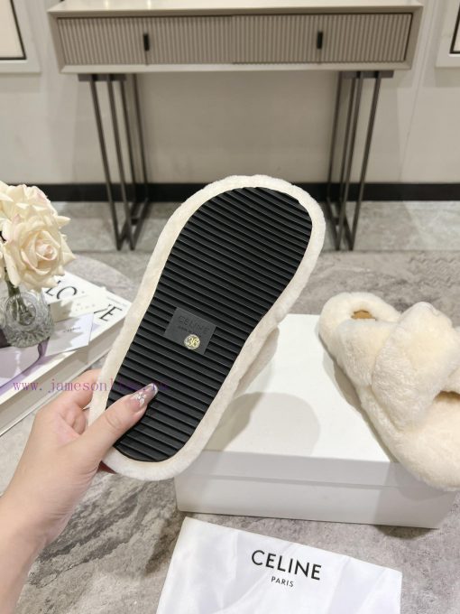 CELINE/Celine 𝟐𝟎 24/𝐒𝐒𝐧𝐞𝐰 Spring/Summer New Wool SlippersThis season's Celine made me love ieef1r3yu - Image 10