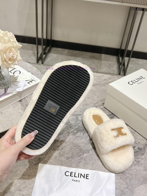 CELINE/Celine 𝟐𝟎 24/𝐒𝐒𝐧𝐞𝐰 Spring/Summer New Wool SlippersThis season's Celine made me love i5109ysrc - Image 9