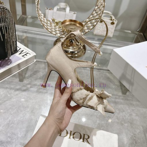Tassel woven women's shoes Dior 2024 autumn fashion show new Adiorble women's shoes CD star lvif8wox - Image 6