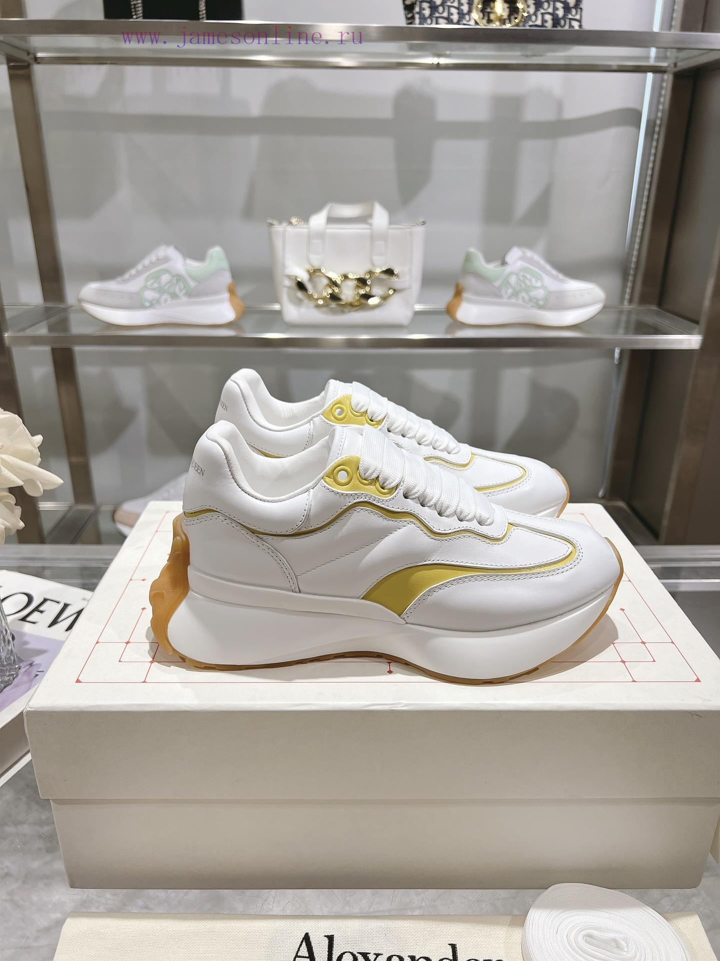 Top tierALEXANDER MCQUEEN/Alexander McQueen 2024 Spring/Summer Men's Sprint Sport Couple's S5ky0524j - Image 3