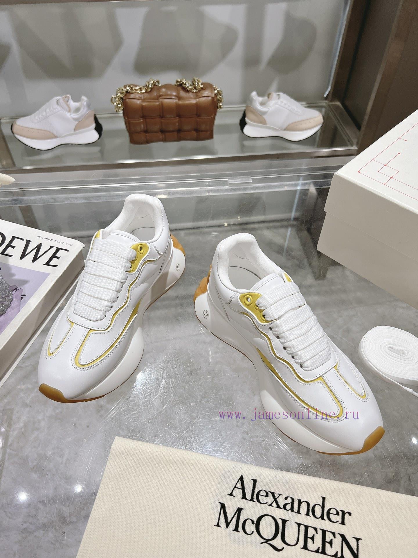 Top tierALEXANDER MCQUEEN/Alexander McQueen 2024 Spring/Summer Men's Sprint Sport Couple's S5ky0524j - Image 6