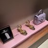 The mostAQUAZURA Big Pineapple Pearl Decorative High Heels2024 spring/summer rhinestone deco32em3cbs