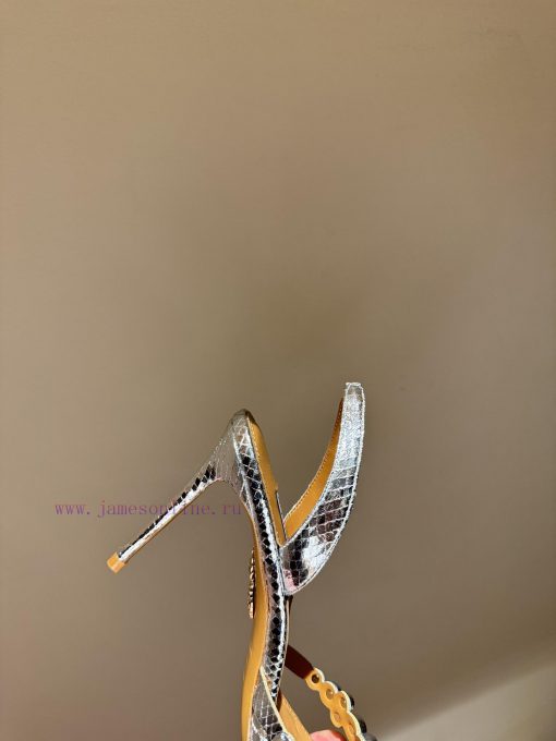 The mostAQUAZURA Big Pineapple Pearl Decorative High Heels2024 spring/summer rhinestone deco0vqarxq9 - Image 7