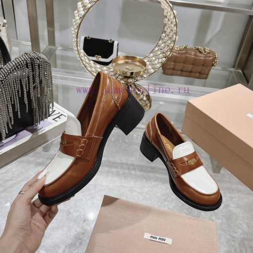 24 Autumn/Winter New Collection: Changmiumiu's newly released high-heeled coin loafers are hn21kgy0q - Image 5