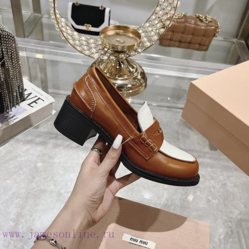 24 Autumn/Winter New Collection: Changmiumiu's newly released high-heeled coin loafers are hn21kgy0q - Image 6