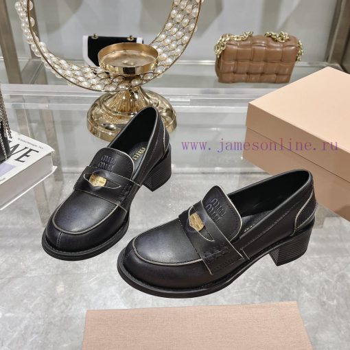 24 Autumn/Winter New Collection: Changmiumiu's newly released high-heeled coin loafers are hqe7ytgr3 - Image 4