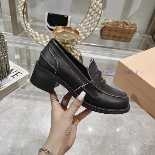 24 Autumn/Winter New Collection: Changmiumiu's newly released high-heeled coin loafers are hqe7ytgr3 - Image 6