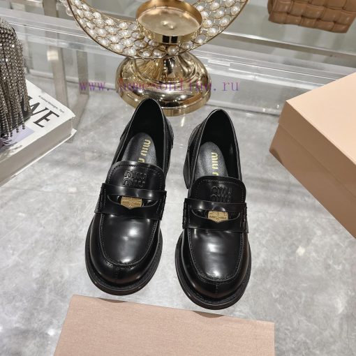24 Autumn/Winter New Collection: Changmiumiu's newly released high-heeled coin loafers are hkkb72vz1 - Image 2