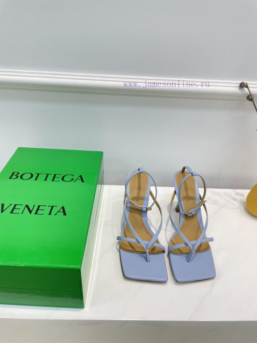 BV Butterfly Home 12 Color Strap Sandals Sky BlueBOTTEGA VENETA Strap Toe Sandals Continue tent2p6gm - Image 2
