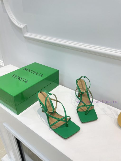 BV Butterfly Home 12 Color Strap Sandals Sky BlueBOTTEGA VENETA Strap Toe Sandals Continue tl1wgbmm2 - Image 2