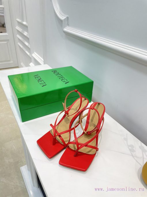 BV Butterfly Home 12 Color Strap Sandals Sky BlueBOTTEGA VENETA Strap Toe Sandals Continue tb338ji6u - Image 8
