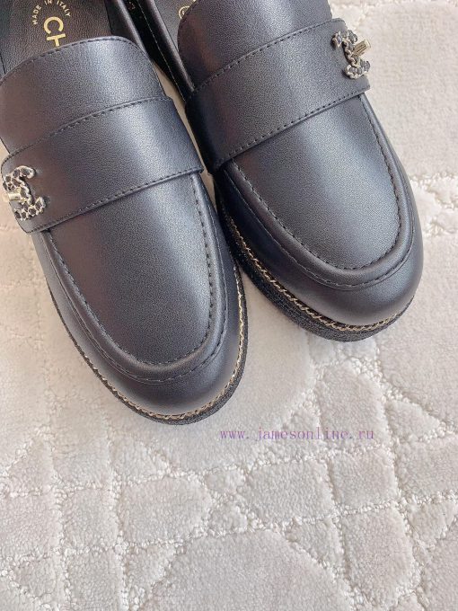 Chanel's new loafers classic chain decoration simple and atmospheric chain logo exquisite an00b6re7z - Image 6