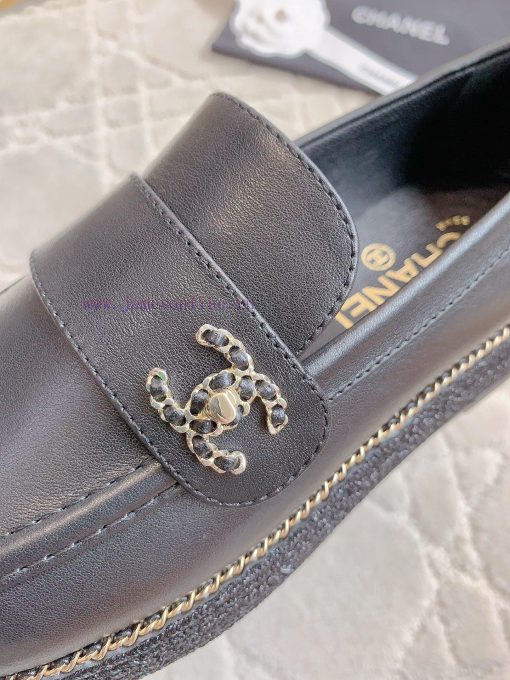 Chanel's new loafers classic chain decoration simple and atmospheric chain logo exquisite an00b6re7z - Image 8