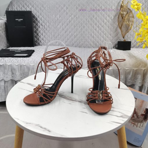New Release - YSL Top Level2024 new strap high-heeled sandalsPerfect attention to detailFootqvci43s1 - Image 5
