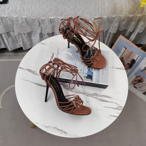 New Release - YSL Top Level2024 new strap high-heeled sandalsPerfect attention to detailFootqvci43s1 - Image 9