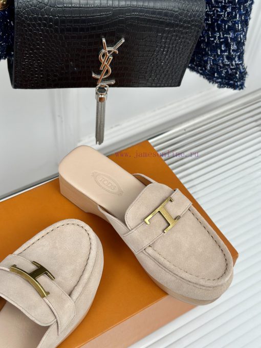 TOD's Classic Explosive Thick Bottom Metal BuckleHalf drag seriesOriginal customized calf lexn34yh2m - Image 6