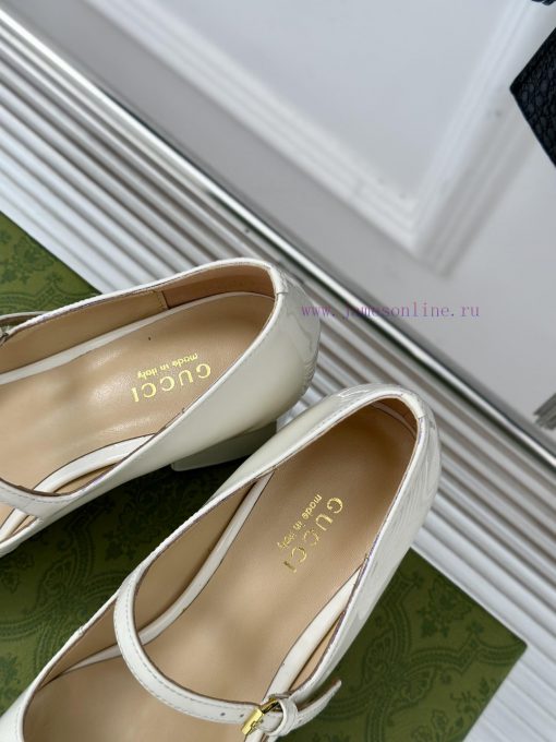 Gucci's timeless classic style with a horseneck buckle, fashionable Mary Jane single shoeOri6d3r2hh8 - Image 9