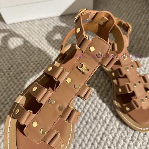 CELINE's new popular Arc de Triomphe British style flat sandals and slippers are simple, styfjn3k96l - Image 5