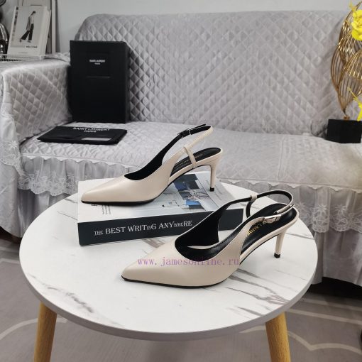 Shangxin YSL2024 New Baotou Middle Heel Back Empty SandalsCorrect version ️ Correct details ojs7mjwp - Image 2