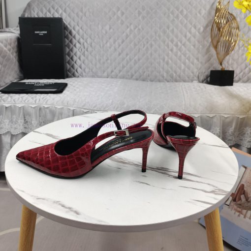 Shangxin YSL2024 New Baotou Middle Heel Back Empty SandalsCorrect version ️ Correct details ozwkl239 - Image 4