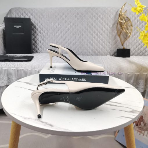 Shangxin YSL2024 New Baotou Middle Heel Back Empty SandalsCorrect version ️ Correct details ojs7mjwp - Image 10