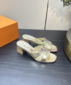 2024 early spring new LV donkey brand Louis Vuitton classic explosive hollow out thick heel hvr6o7as