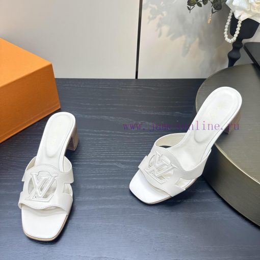 2024 early spring new LV donkey brand Louis Vuitton classic explosive hollow out thick heel yhgzq1oj - Image 4