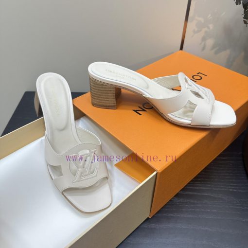 2024 early spring new LV donkey brand Louis Vuitton classic explosive hollow out thick heel yhgzq1oj - Image 9