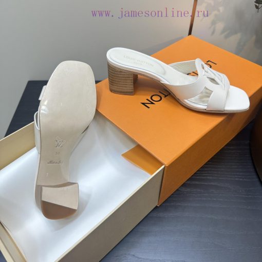 2024 early spring new LV donkey brand Louis Vuitton classic explosive hollow out thick heel yhgzq1oj - Image 10