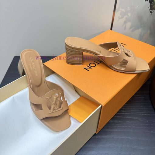 2024 early spring new LV donkey brand Louis Vuitton classic explosive hollow out thick heel c0dvabki - Image 9