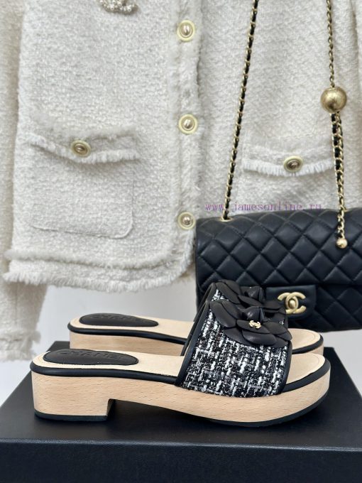 Chanel | Chanel 24P Spring/Summer New ProductsThick Bottom Mountain Camellia Slippers Seriesibvhcbdl - Image 2