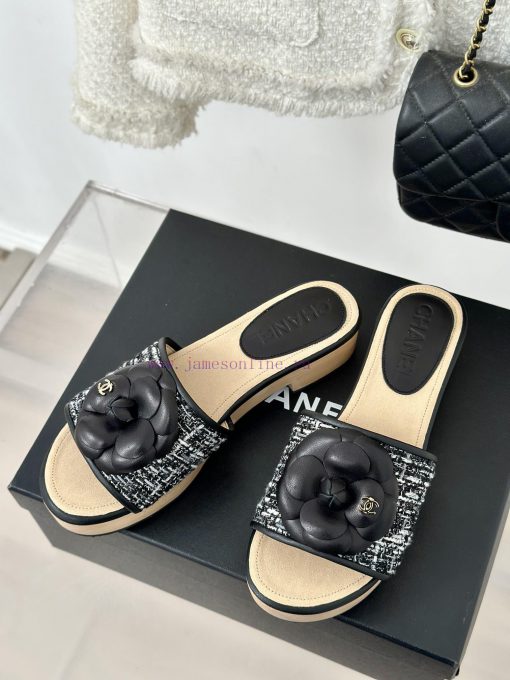 Chanel | Chanel 24P Spring/Summer New ProductsThick Bottom Mountain Camellia Slippers Seriesibvhcbdl - Image 3