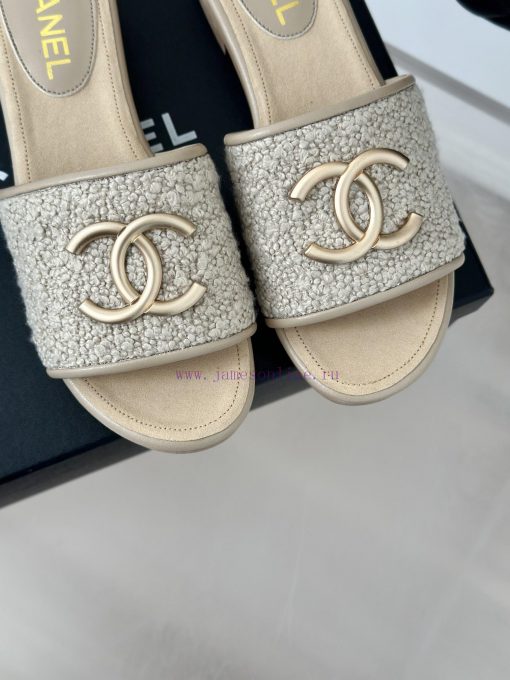 Chanel | Chanel 24P New Solid Wood ProductDouble C thick soled slippersThe unique materials vvl3e7di - Image 8