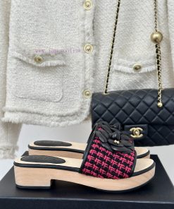 Chanel | Chanel 24P Spring/Summer New ProductsThick Bottom Mountain Camellia Slippers Series1mi1lyq8